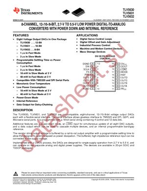 TLV5630IDWR datasheet  